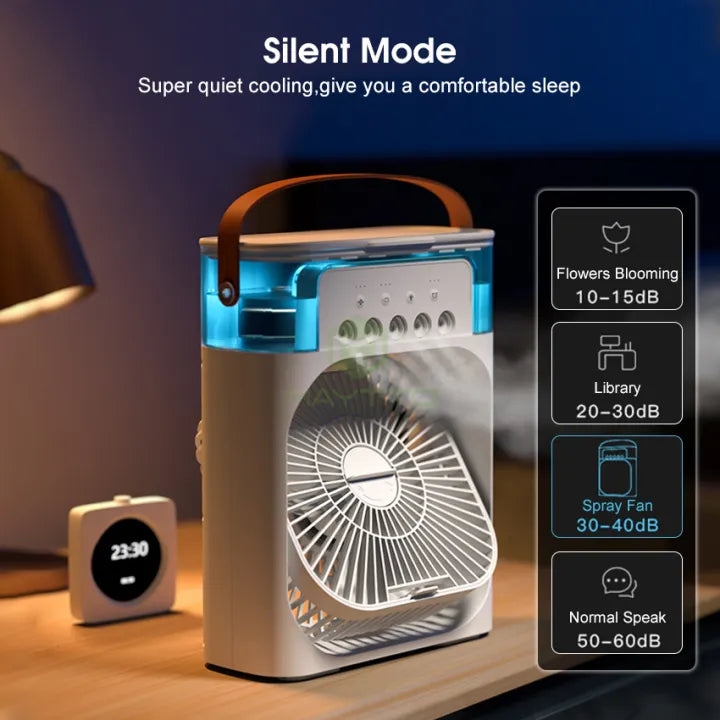 Portable Mini Air Conditioner Fan – USB Rechargeable Personal Air Cooler