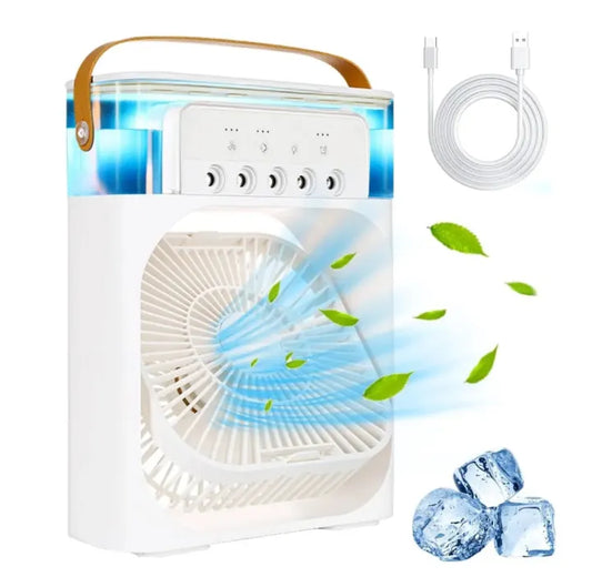 Portable Mini Air Conditioner Fan – USB Rechargeable Personal Air Cooler