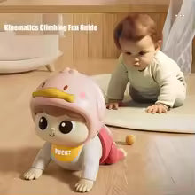 Baby Crawling Toys with Sound Electric Baby Doll for Toddler Learn To Climb Educational Toddler Moving 0-6-12 Months Gift