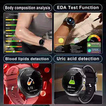 2026 New Accurate Diagnosis ECG Smart Watch Body Fat Blood oxygen BP Health Sport HD AMOLED Screen call Smart watch Men women