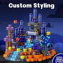 200 PCS Light Up Magnetic Building Blocks Tiles, STEM & Montessori Building Blocks for Kids Ages 3+, Large Safe Educational Toys