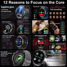 2026 New Accurate Diagnosis ECG Smart Watch Body Fat Blood oxygen BP Health Sport HD AMOLED Screen call Smart watch Men women